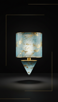 Smoked Glass Table Lamp